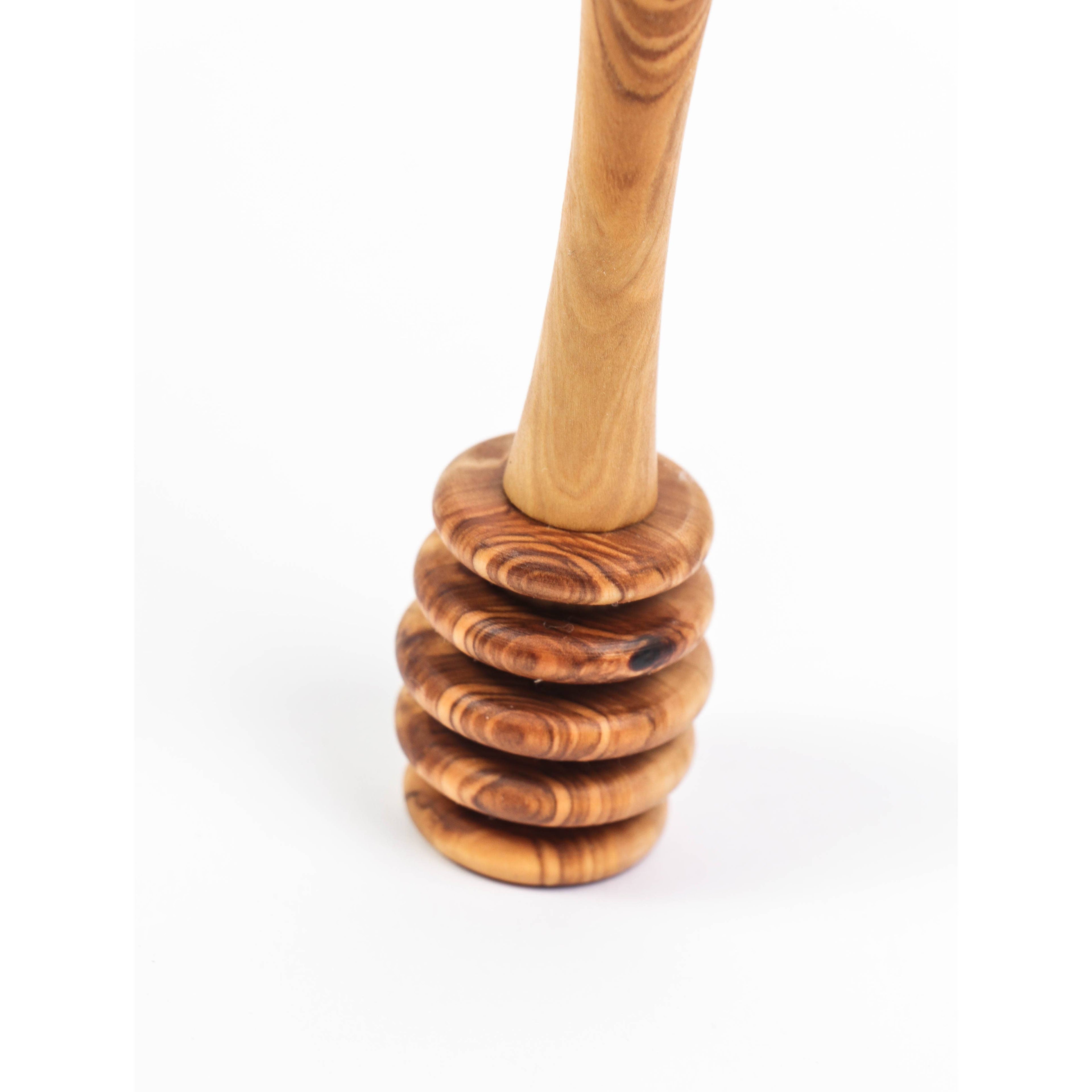 Olive Wood Honey Dipper | Handmade | Rustic Design
