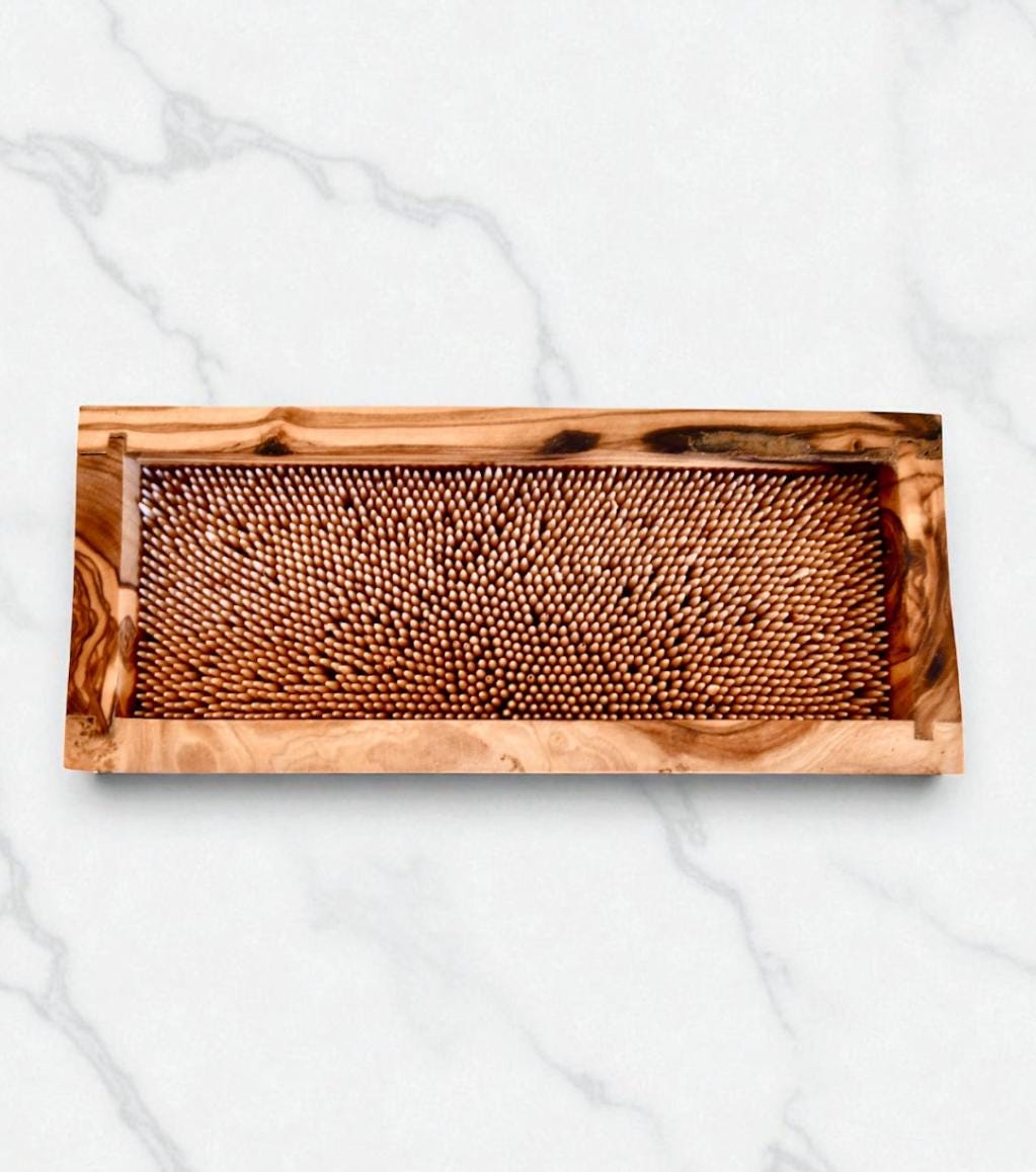 JUMBO Olive Wood Knife Block