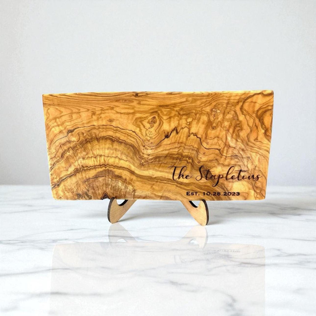 Custom Rectangle Olive Wood Cutting Boards