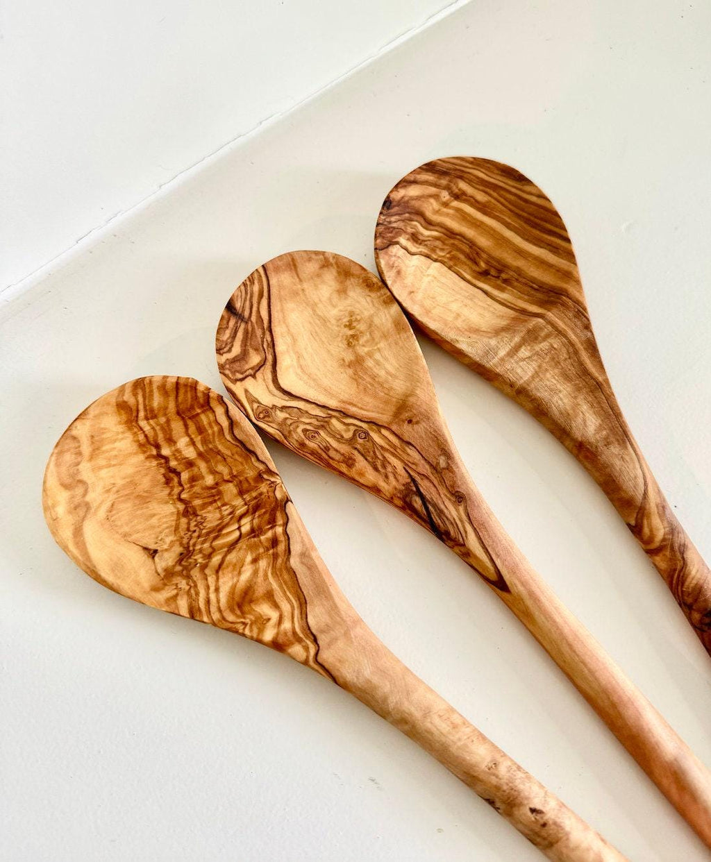 Set Olive Wood Spoons
