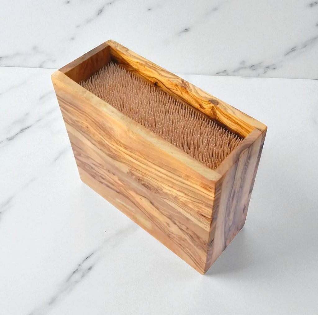JUMBO Olive Wood Knife Block