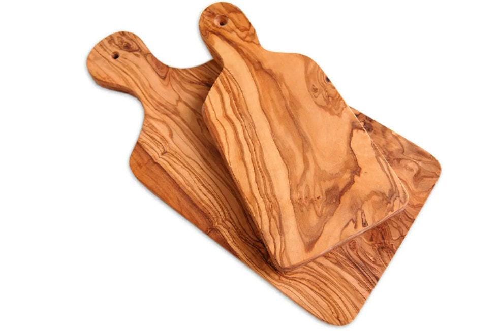 Olive Wood Chopping Boards With Handle- 4 Sizes