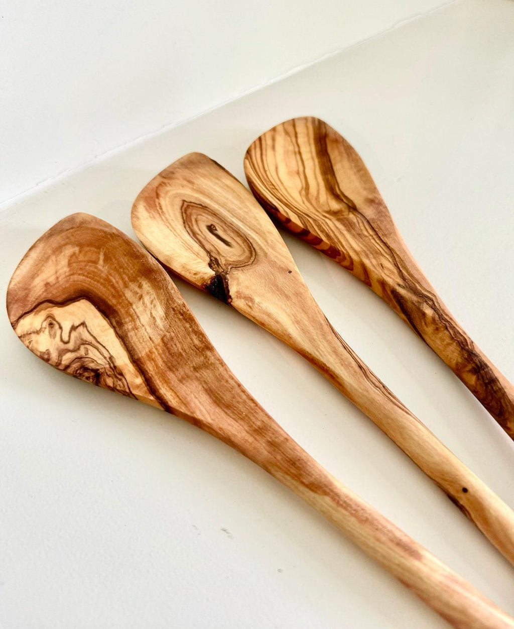 Set Olive Wood Spoons
