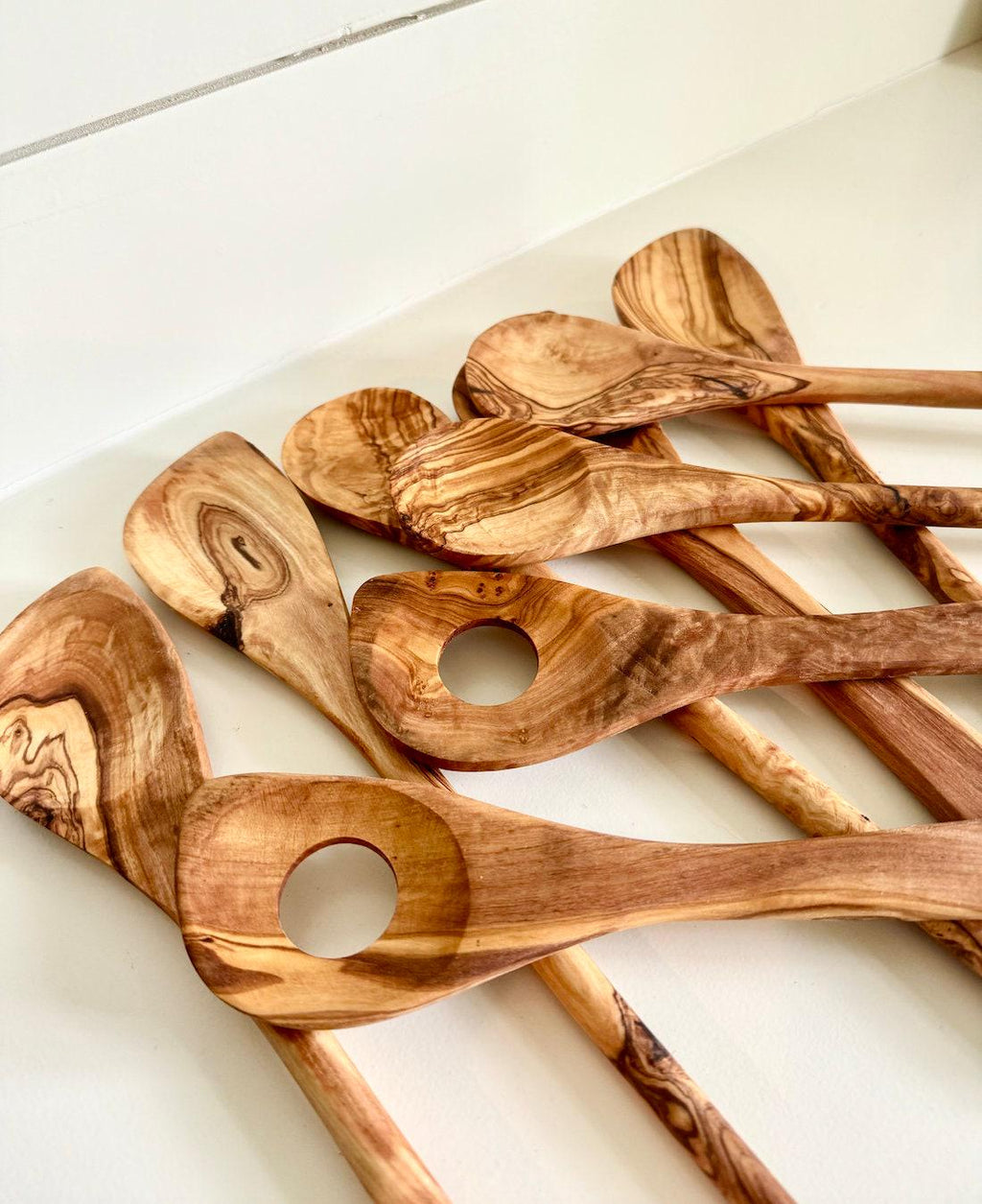Set Olive Wood Spoons