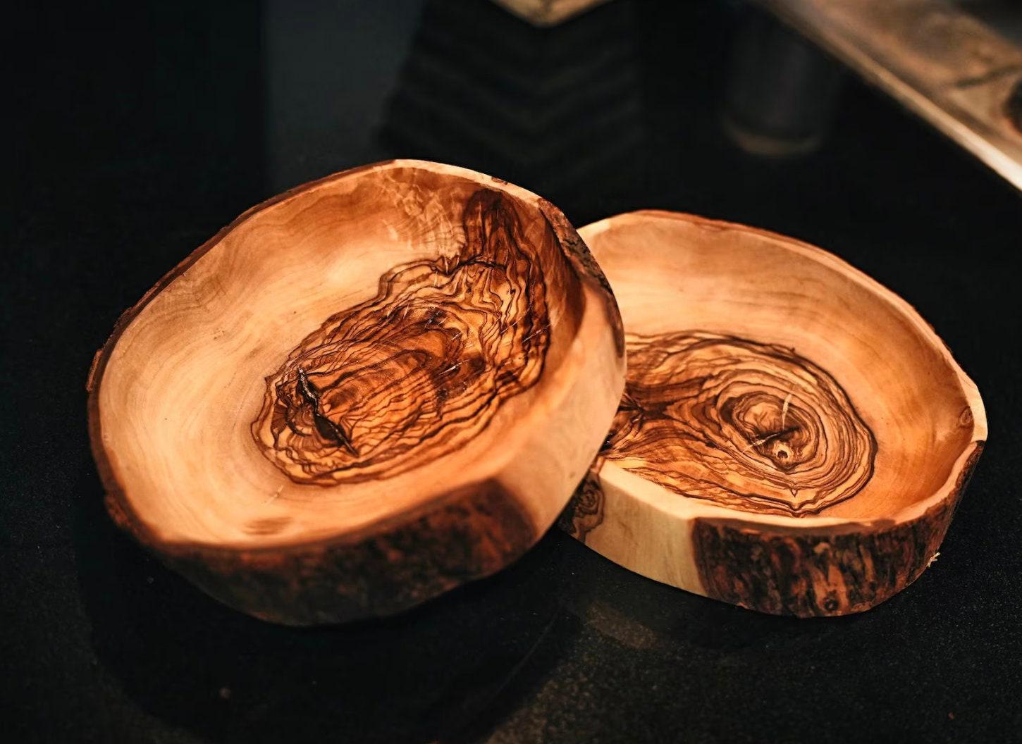 Olive Wood Branch Bowl