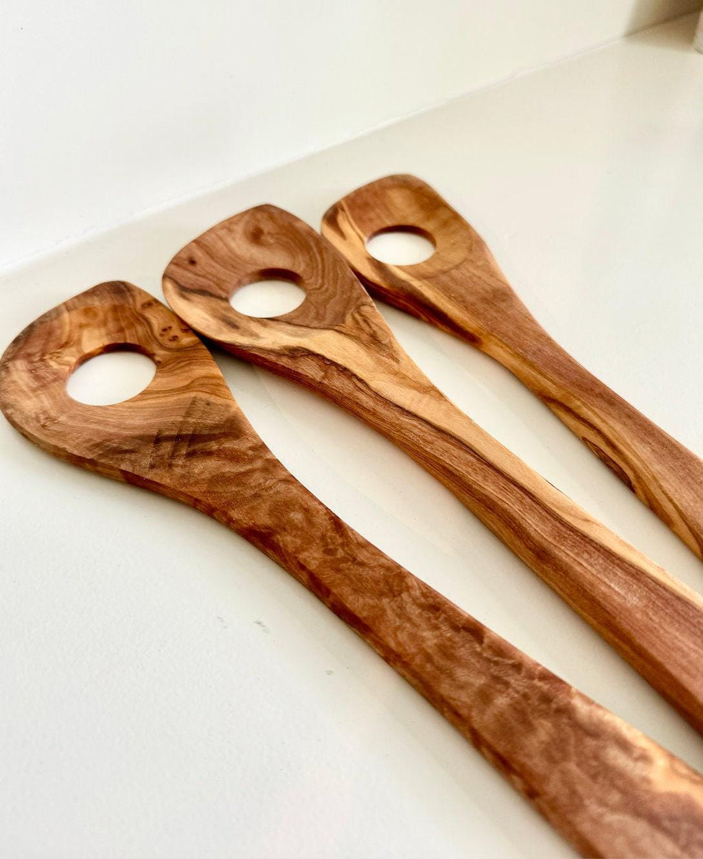 Set Olive Wood Spoons