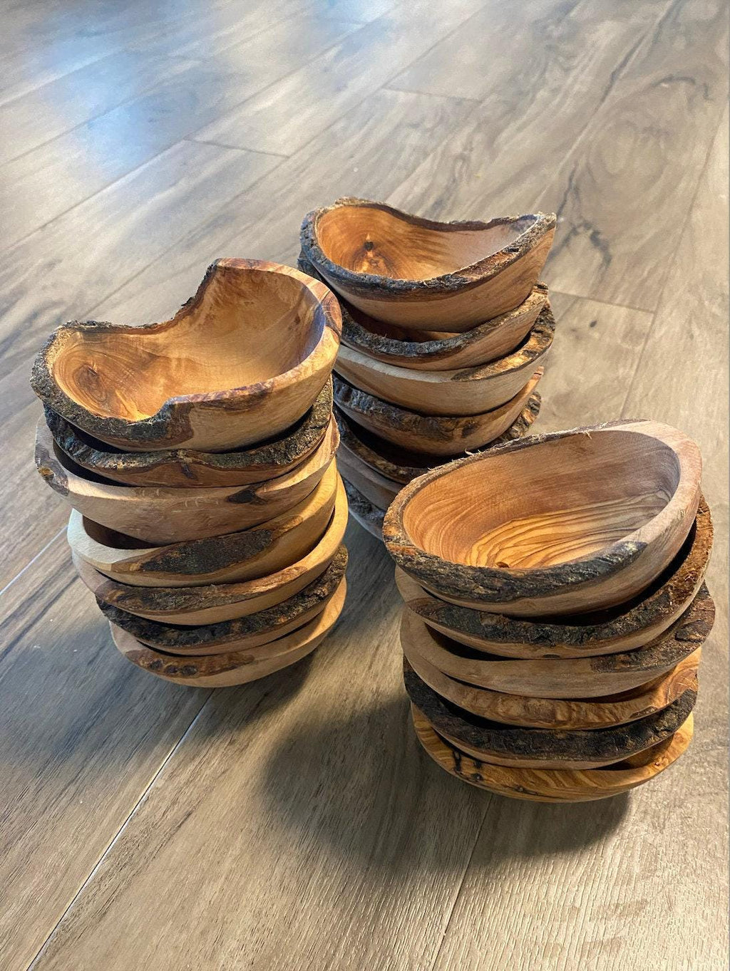 Set of 5 and 10 Rustic Soap Dishes