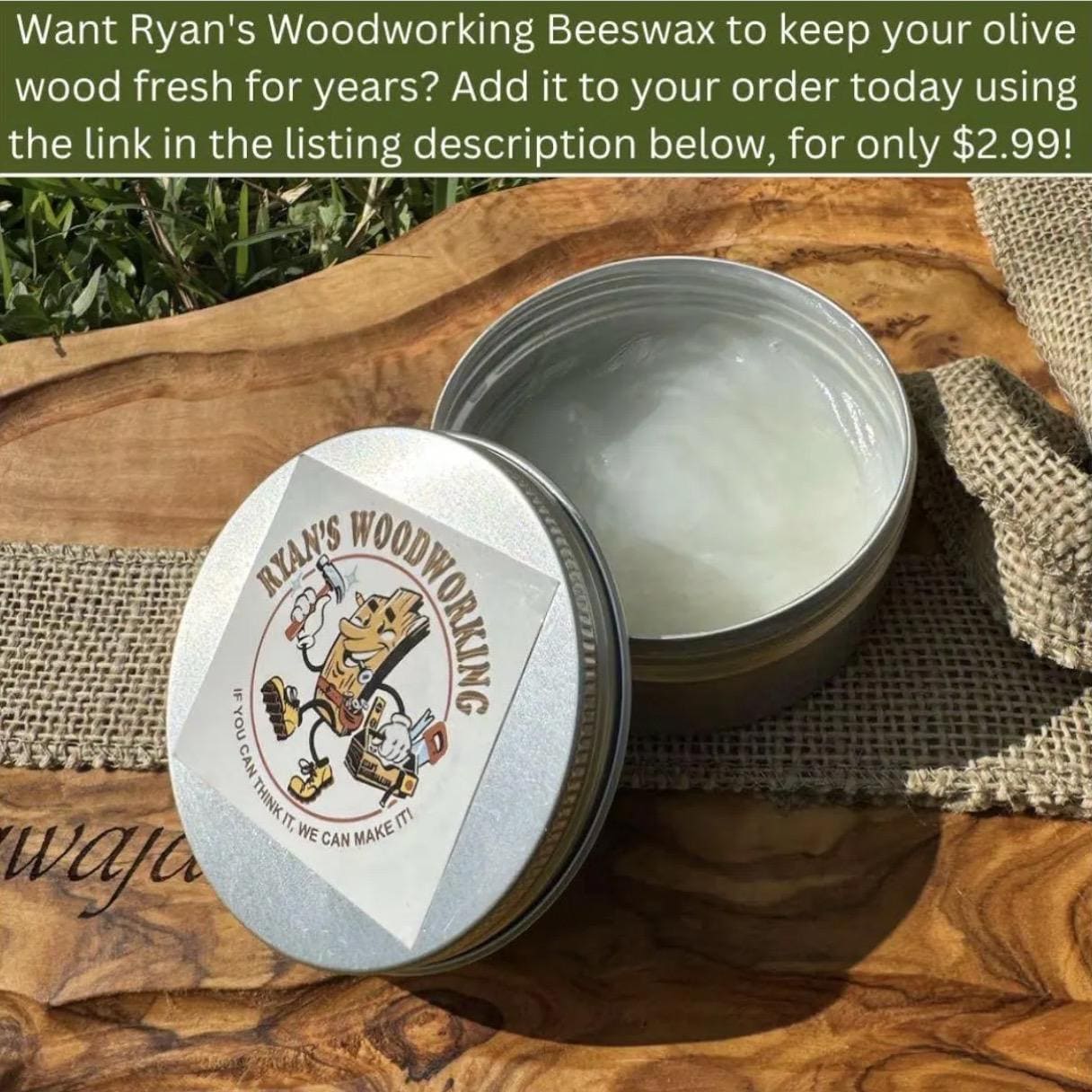 Rustic Olive Wood Cutting Board