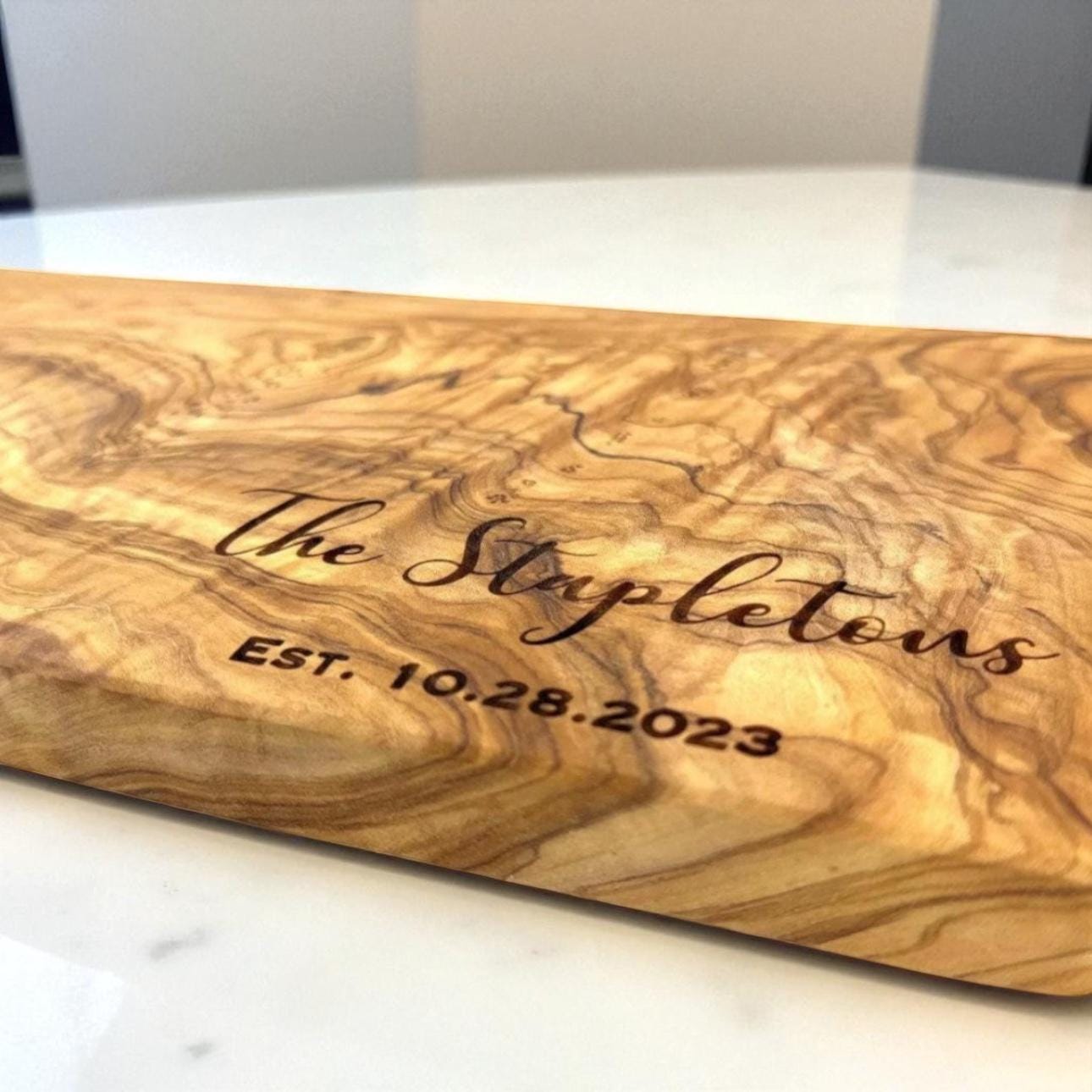 Custom Rectangle Olive Wood Cutting Boards