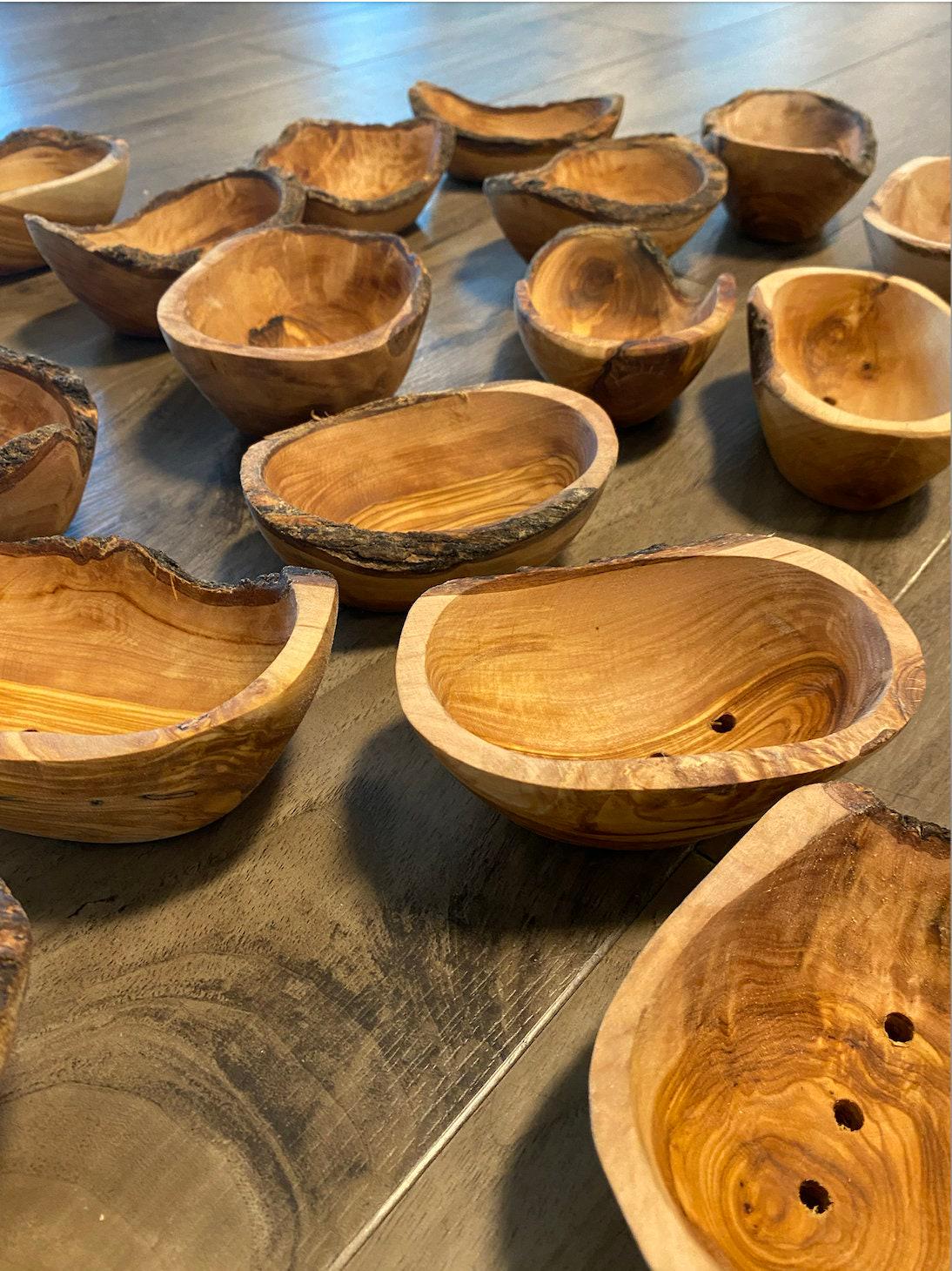 Set of 5 and 10 Rustic Soap Dishes