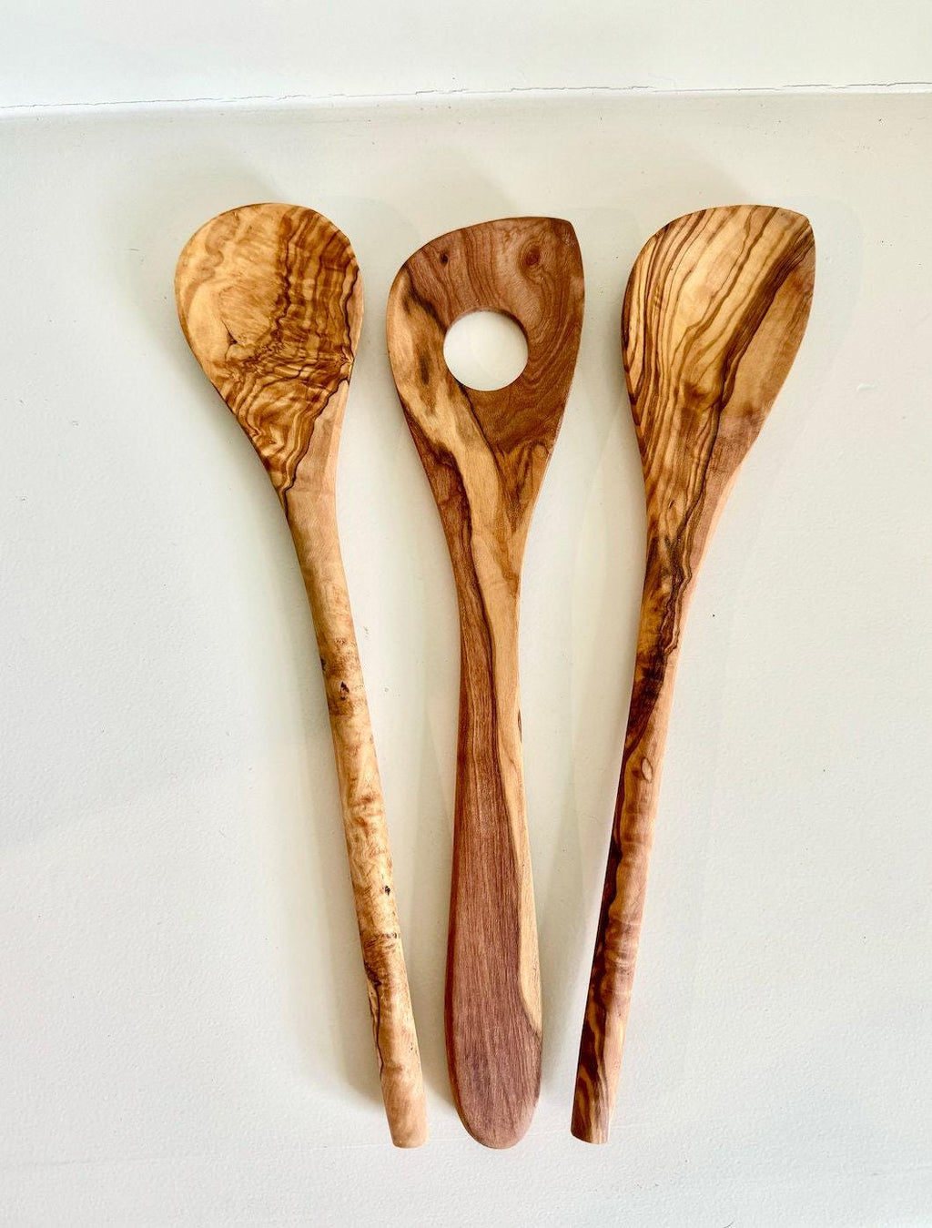Set Olive Wood Spoons