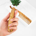 Handmade Olive Wood Beard Comb: Personalized Grooming Gift
