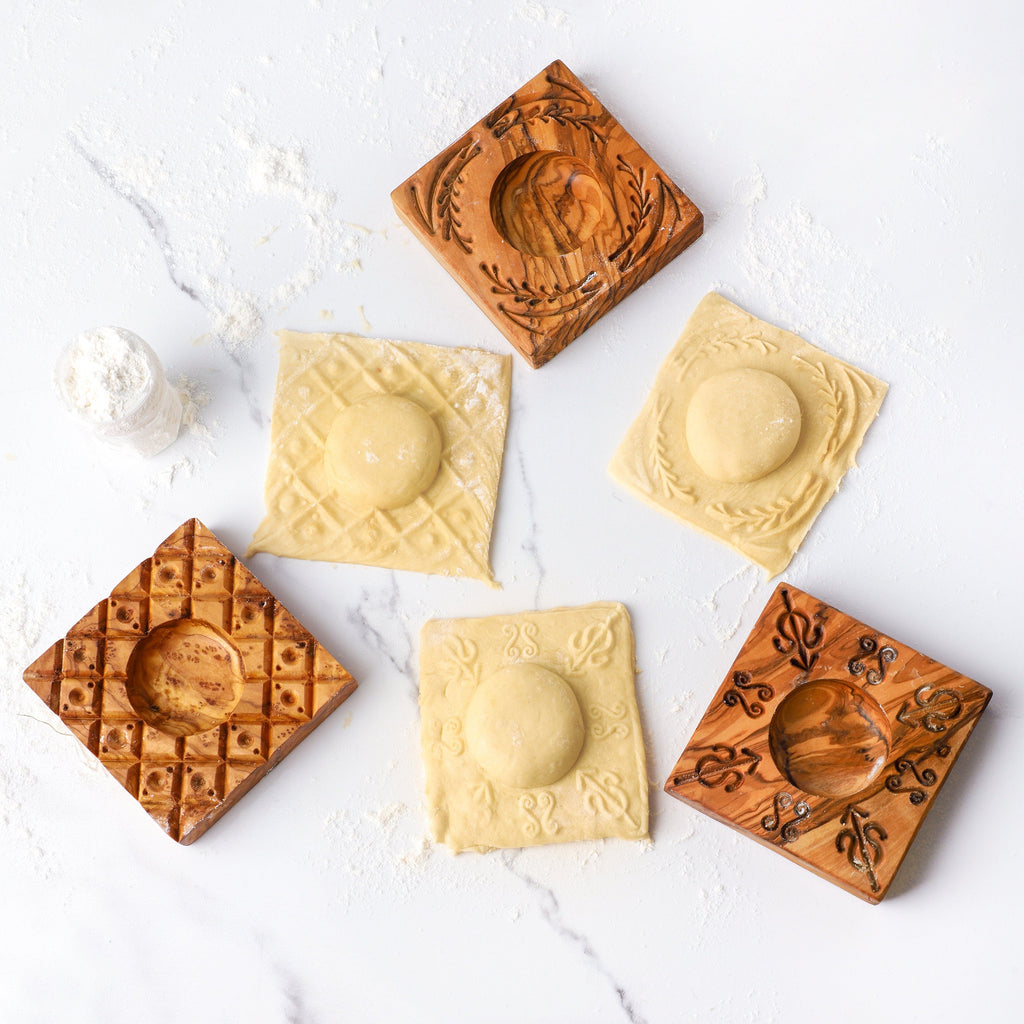 Handmade Olive Wood Ravioli Mold: Italian Pasta Molds