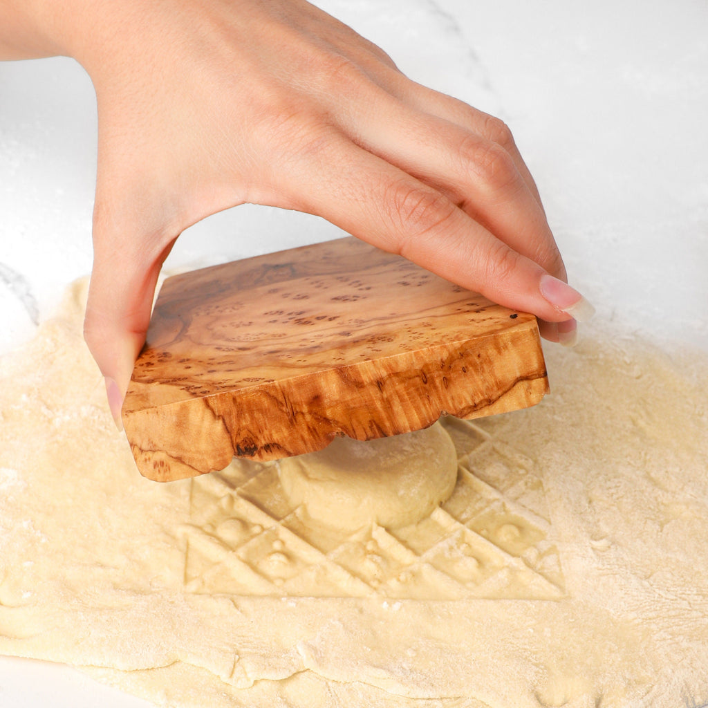 Handmade Olive Wood Ravioli Mold: Italian Pasta Molds