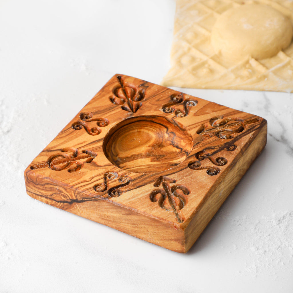 Handmade Olive Wood Ravioli Mold: Italian Pasta Molds