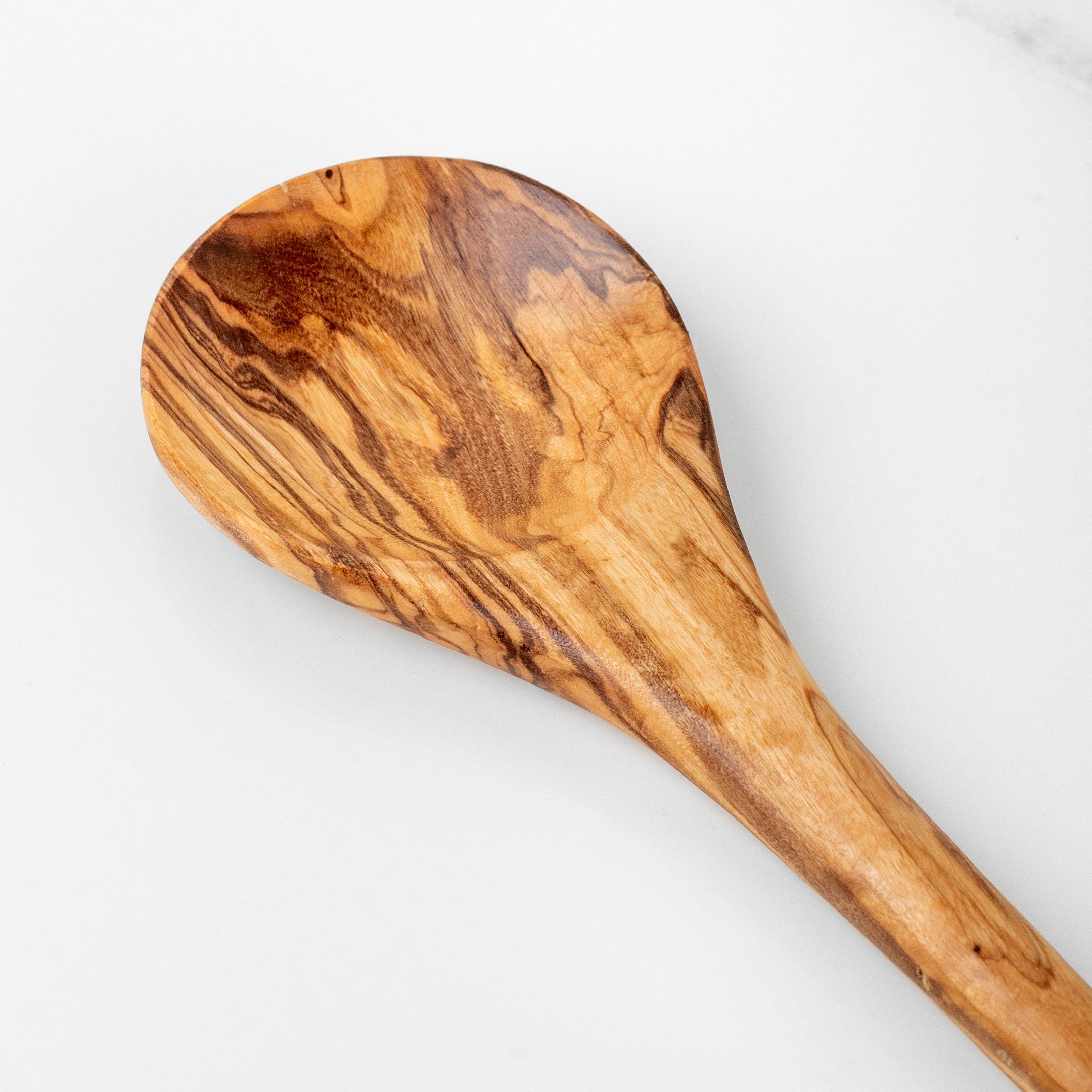Handmade Olive Wood Cooking Spoon: Personalized Kitchen Utensil