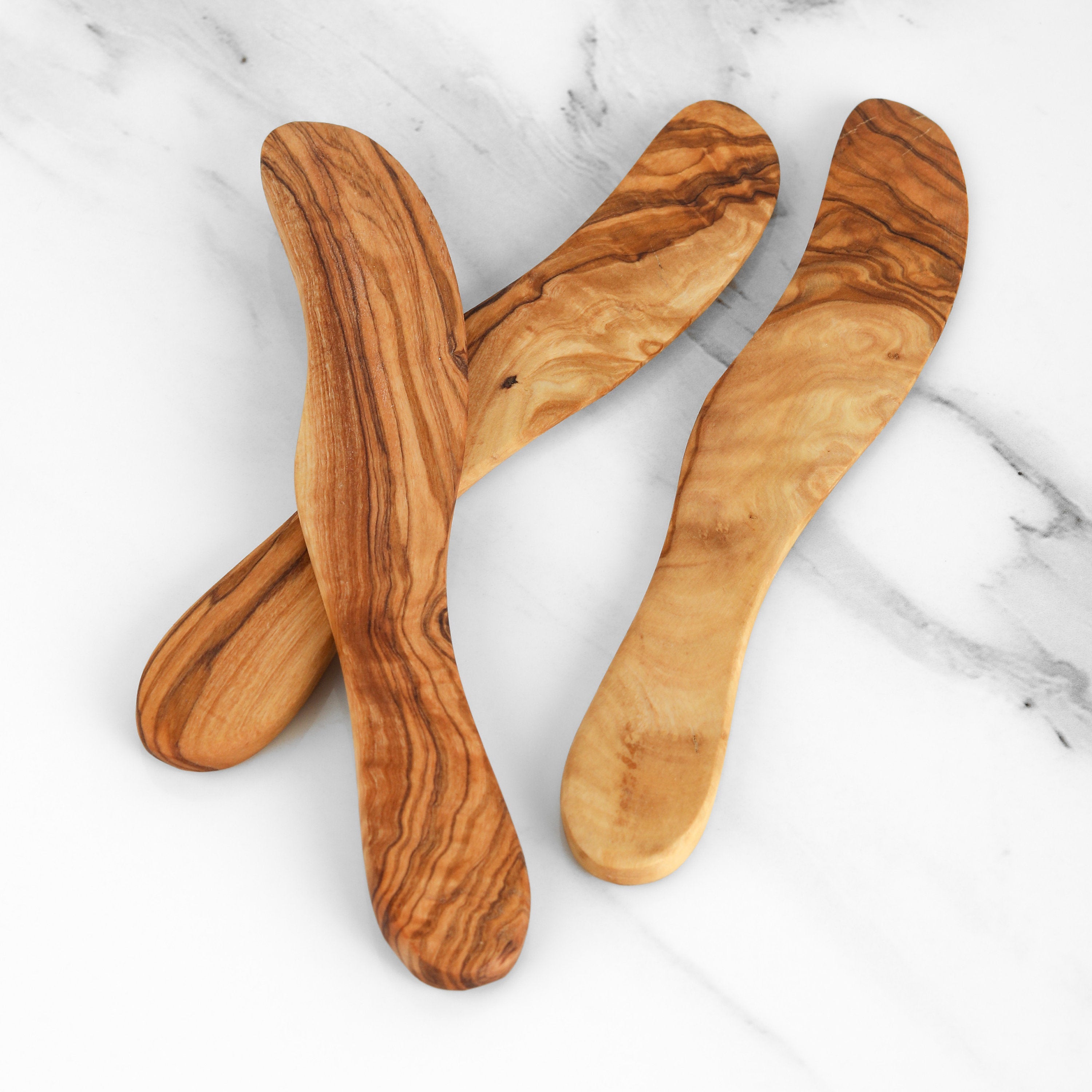 Handmade Olive Wood Butter Knife: Engraved wooden Spreader
