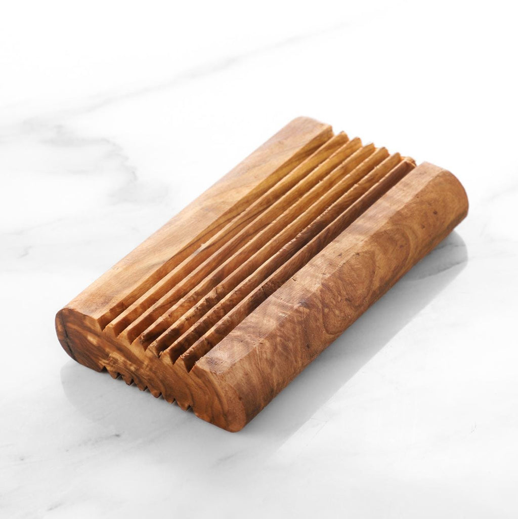 Olive Wood Soap Dish – Handmade Soap Saver Tray, Natural Bathroom Accessory