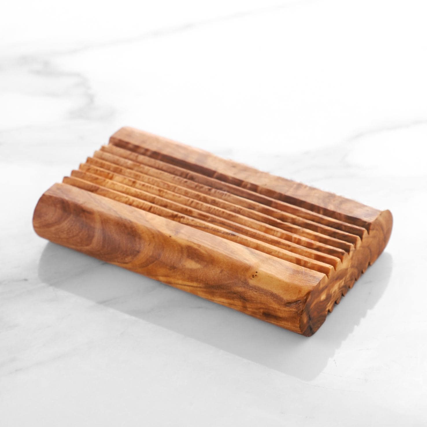 Olive Wood Soap Dish – Handmade Soap Saver Tray, Natural Bathroom Accessory