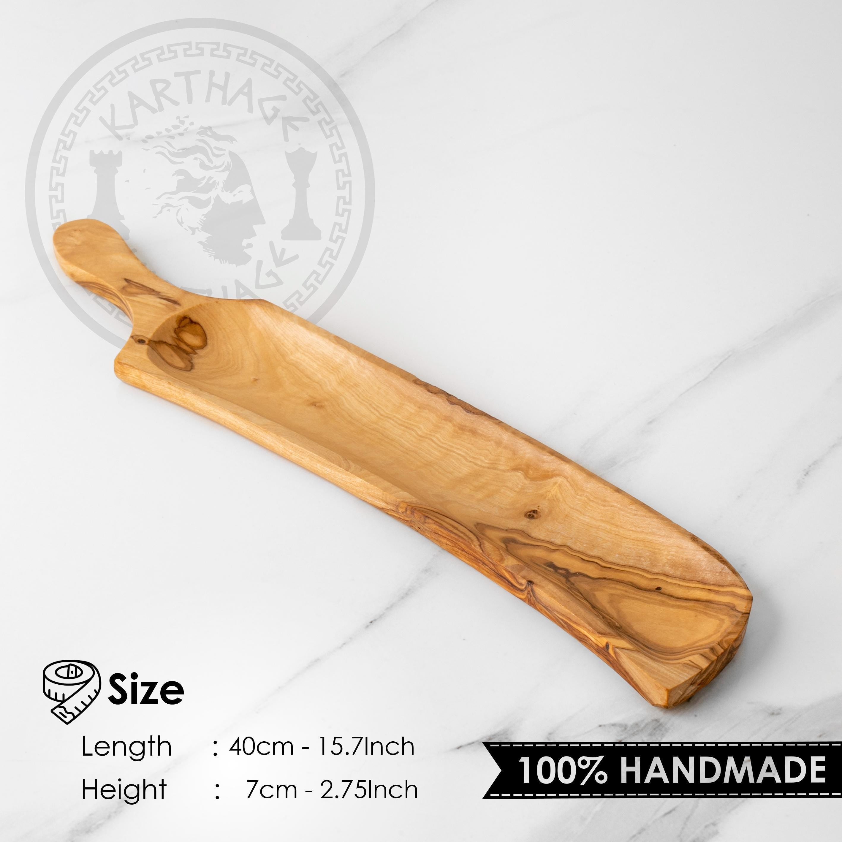 Handmade Olive Wood Charcuterie Board: Personalized Serving Tray