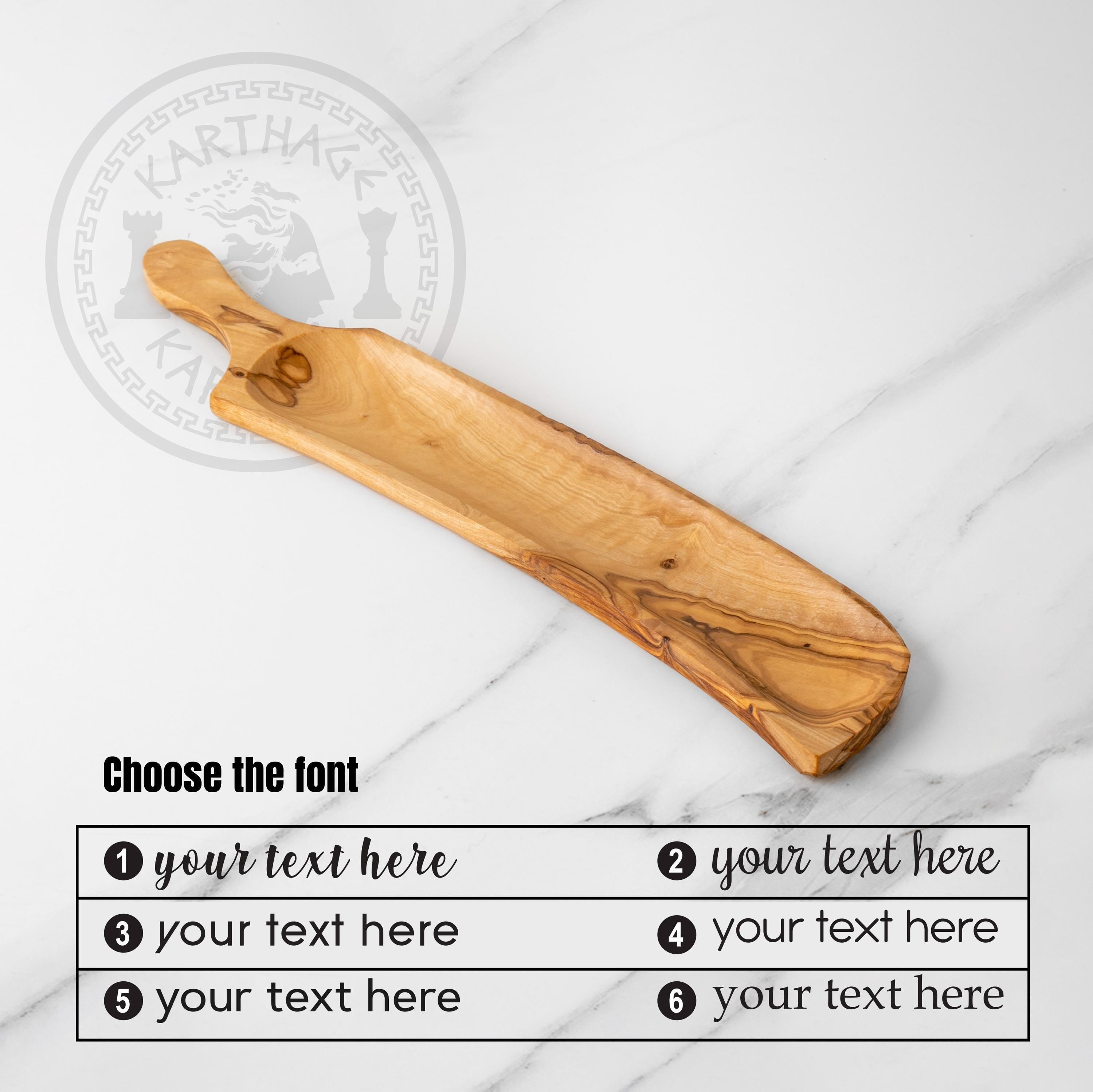 Handmade Olive Wood Charcuterie Board: Personalized Serving Tray