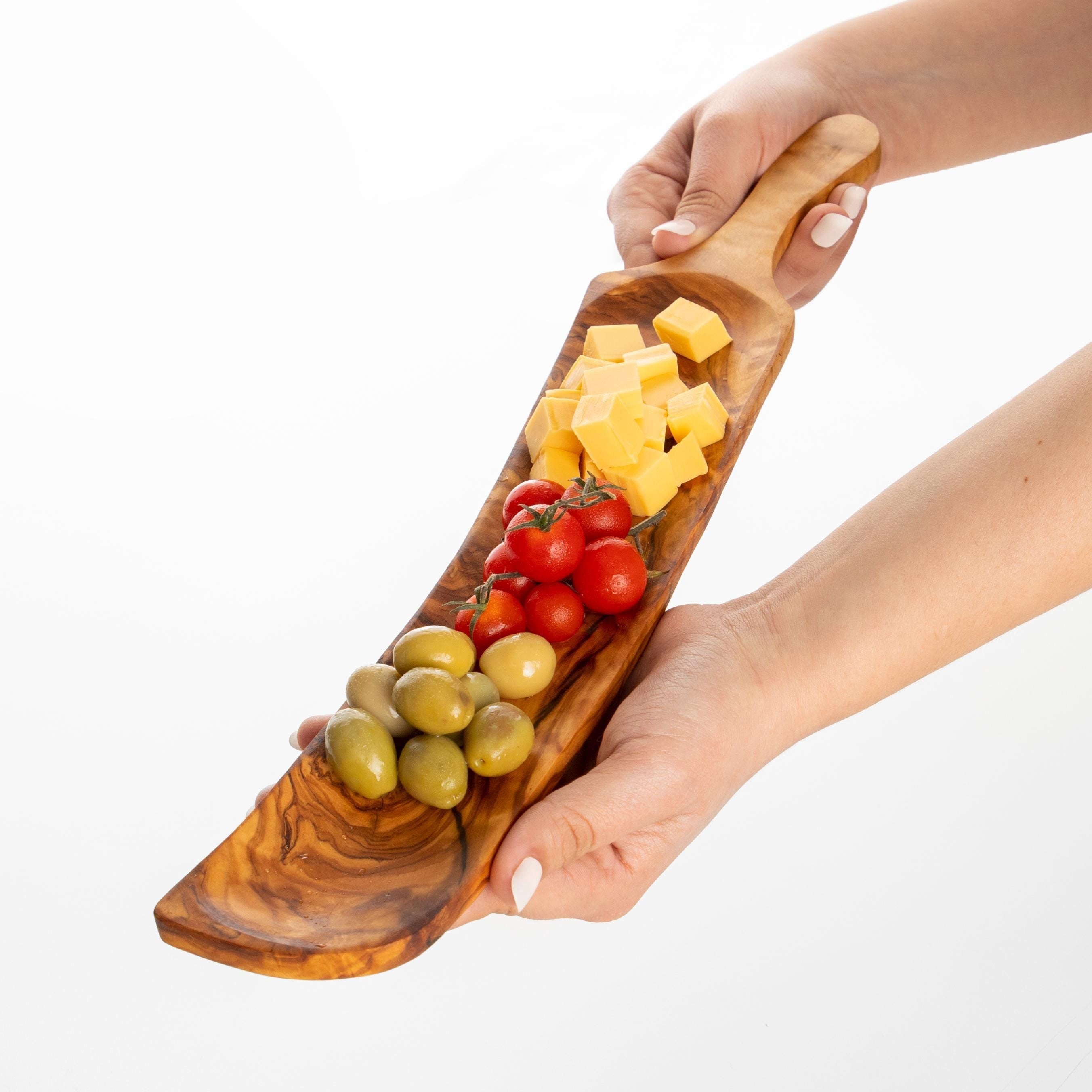 Handmade Olive Wood Charcuterie Board: Personalized Serving Tray