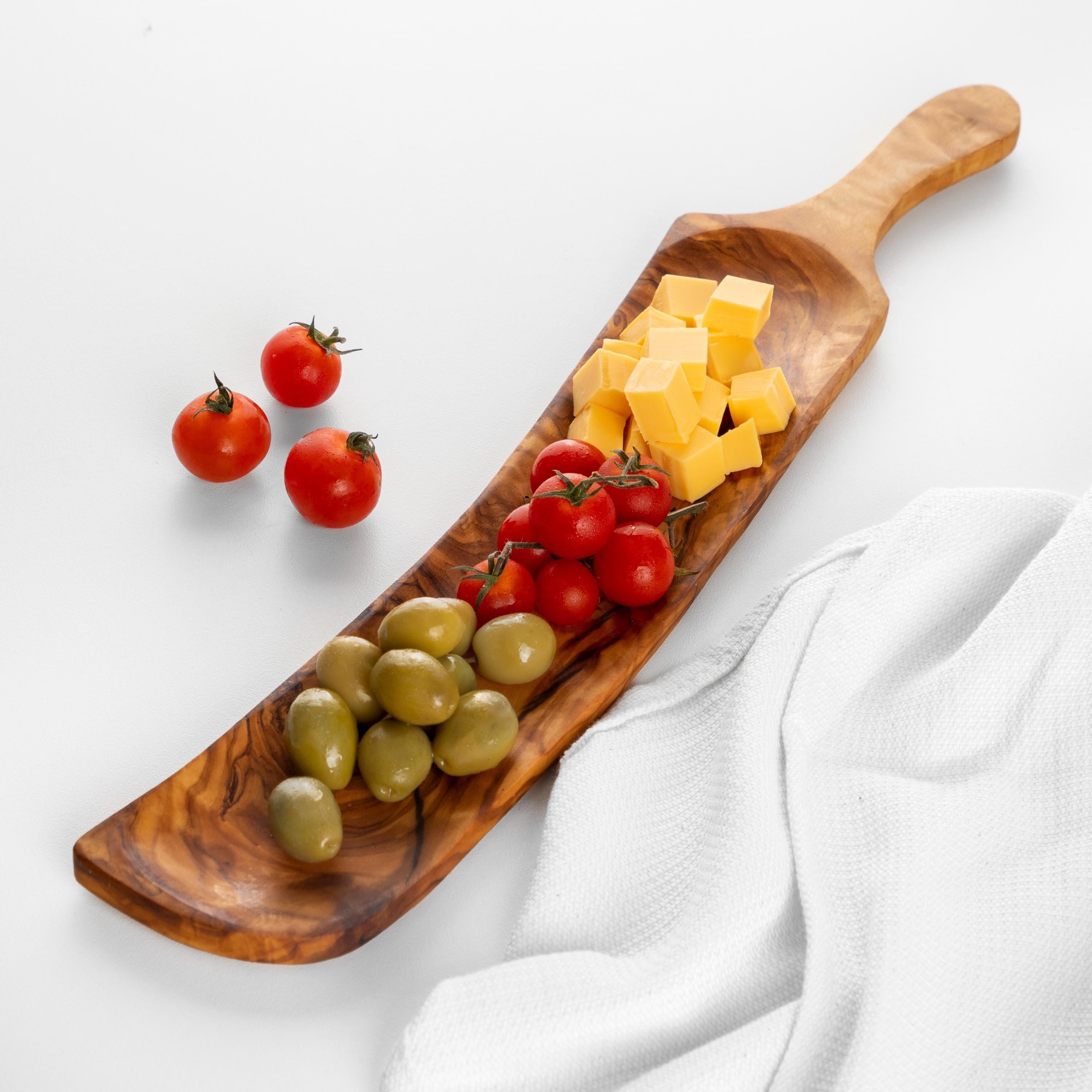 Handmade Olive Wood Charcuterie Board: Personalized Serving Tray